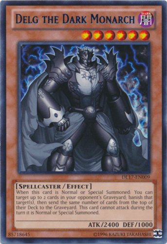 Delg the Dark Monarch - DL17-EN009 Rare Unlimited