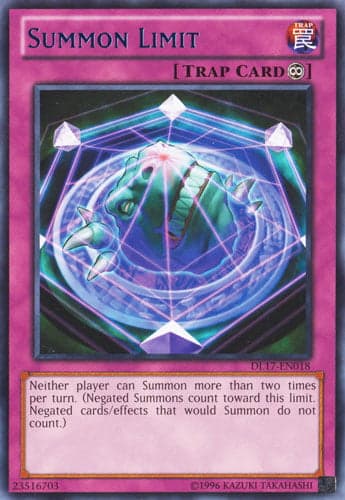 Summon Limit - DL17-EN018 Rare Unlimited
