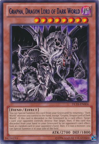 Grapha, Dragon Lord of Dark World - DL18-EN006 Rare Unlimited