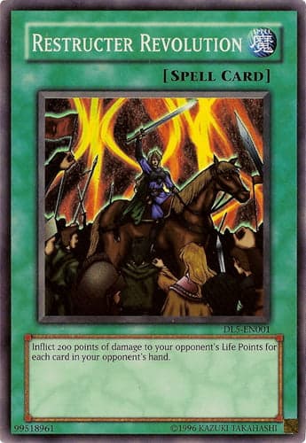 Restructer Revolution - DL5-EN001 Super Rare Limited Edition