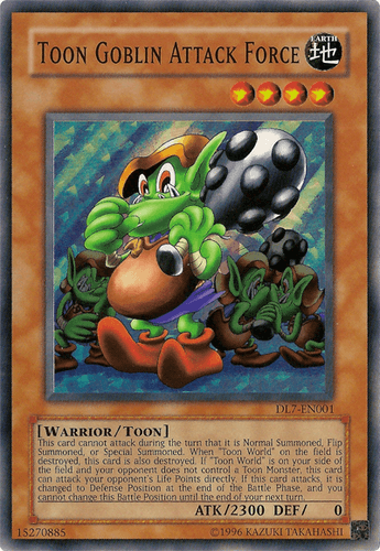 Toon Goblin Attack Force - DL7-EN001 Super Rare Limited Edition