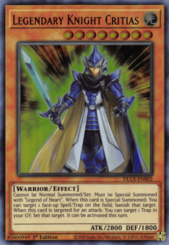 Legendary Knight Critias - DLCS-EN002 Ultra Rare 1st Edition