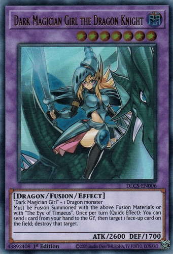 Dark Magician Girl the Dragon Knight - DLCS-EN006 Ultra Rare 1st Edition