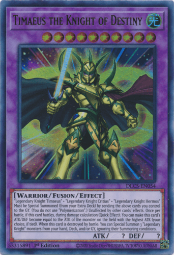 Timaeus the Knight of Destiny - DLCS-EN054 Ultra Rare 1st Edition