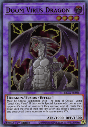 Doom Virus Dragon - DLCS-EN055 Ultra Rare 1st Edition