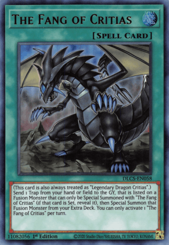 The Fang of Critias - DLCS-EN058 Ultra Rare 1st Edition