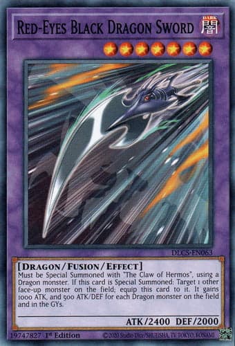 Red-Eyes Black Dragon Sword - DLCS-EN063 Common 1st Edition