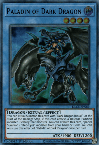 Paladin of Dark Dragon - DLCS-EN069 Ultra Rare 1st Edition