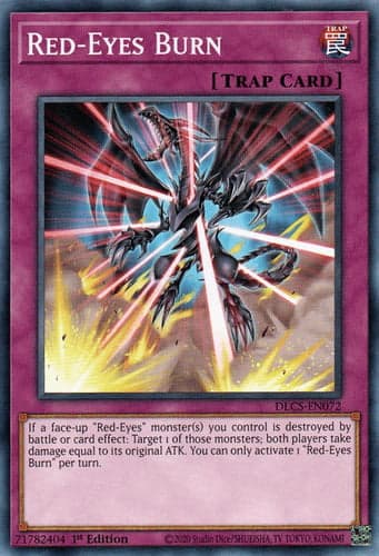 Red-Eyes Burn - DLCS-EN072 Common 1st Edition