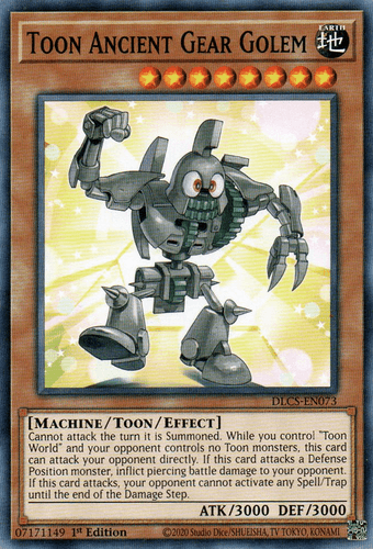 Toon Ancient Gear Golem - DLCS-EN073 Common 1st Edition