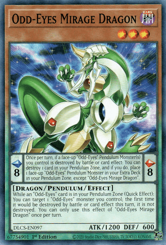 Odd-Eyes Mirage Dragon - DLCS-EN097 Common 1st Edition