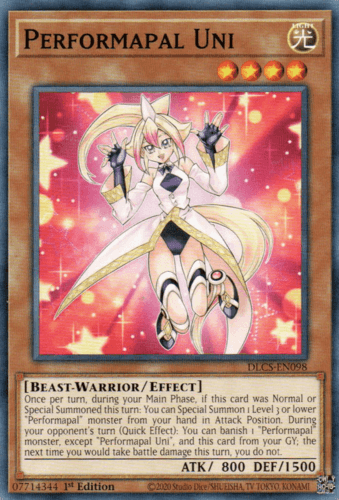Performapal Uni - DLCS-EN098 Common 1st Edition