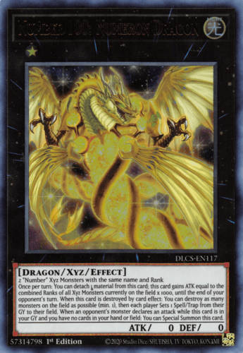 Number 100: Numeron Dragon - DLCS-EN117 Ultra Rare 1st Edition