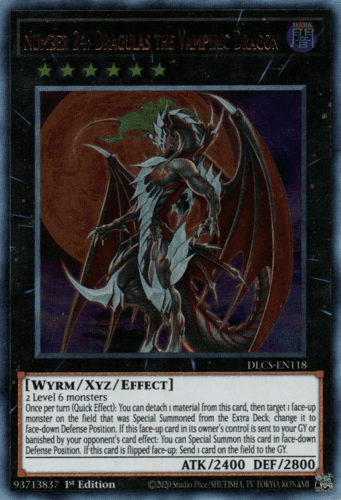 Number 24: Dragulas the Vampiric Dragon - DLCS-EN118 Ultra Rare 1st Edition