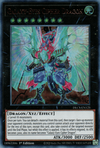 Galaxy-Eyes Cipher Dragon - DLCS-EN125 Ultra Rare 1st Edition