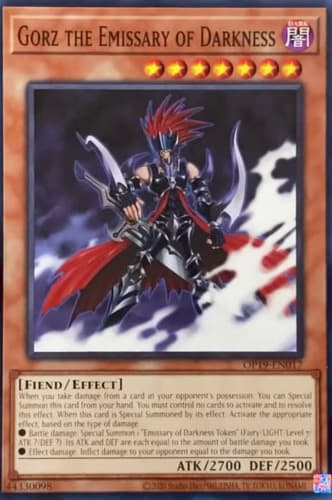 Gorz the Emissary of Darkness - DLG1-EN000 Super Rare Limited Edition