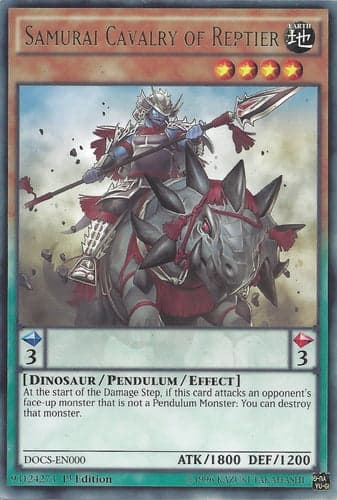 Samurai Cavalry of Reptier - DOCS-EN000 Rare 1st Edition
