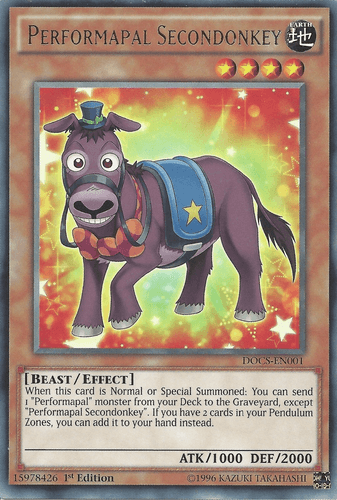 Performapal Secondonkey - DOCS-EN001 Rare Unlimited
