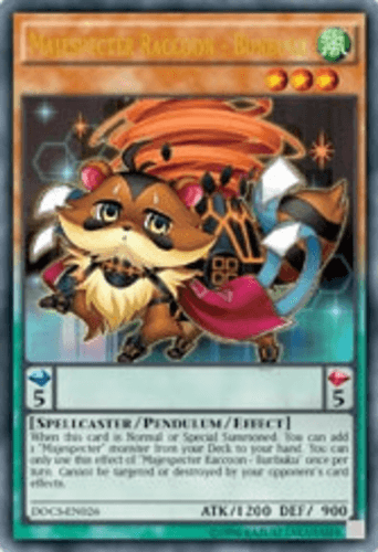 Majespecter Raccoon - Bunbuku - DOCS-EN026 Ultra Rare 1st Edition