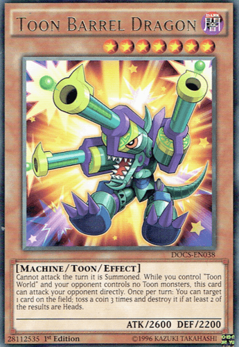 Toon Barrel Dragon - DOCS-EN038 Rare 1st Edition