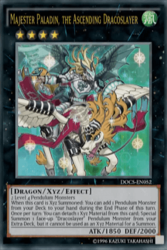 Majester Paladin, the Ascending Dracoslayer - DOCS-EN052 Ultimate Rare 1st Edition