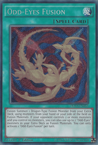 Odd-Eyes Fusion - DOCS-EN063 Secret Rare Unlimited