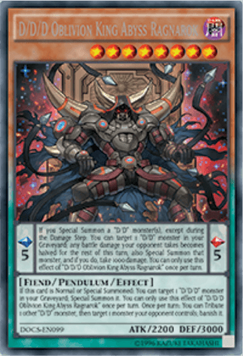 D/D/D Oblivion King Abyss Ragnarok - DOCS-EN099 Rare 1st Edition