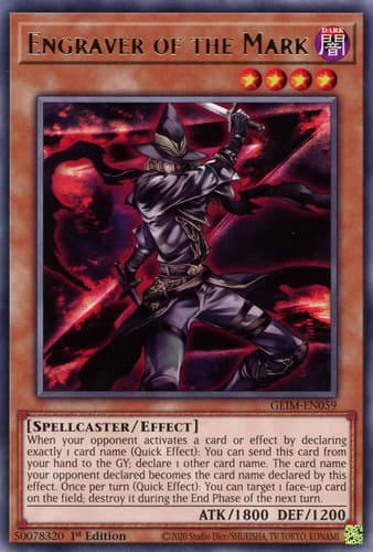 Engraver of the Mark - DOCS-ENSE3 Super Rare Limited Edition
