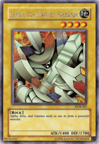 Alpha The Magnet Warrior - DOR-001 Secret Rare Unlimited