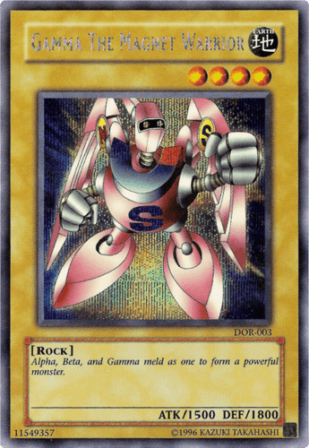 Gamma the Magnet Warrior - DOR-003 Secret Rare Unlimited