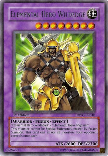 Elemental HERO Wildedge - DP03-EN010 Rare 1st Edition
