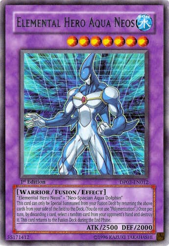 Elemental HERO Aqua Neos - DP03-EN012 Rare Unlimited