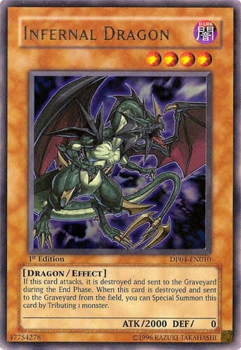 Infernal Dragon - DP04-EN010 Ultra Rare 1st Edition