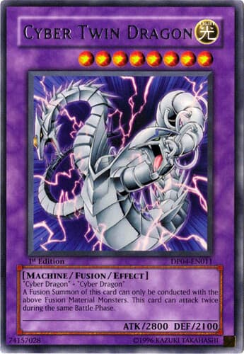 Cyber Twin Dragon - DP04-EN011 Rare Unlimited