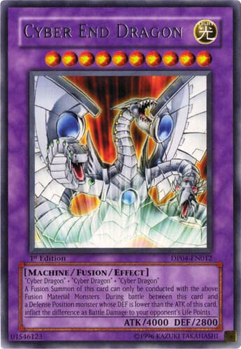 Cyber End Dragon - DP04-EN012 Rare 1st Edition