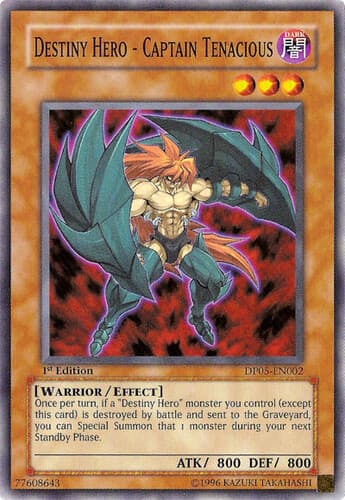 Destiny HERO - Captain Tenacious - DP05-EN002 Common Unlimited