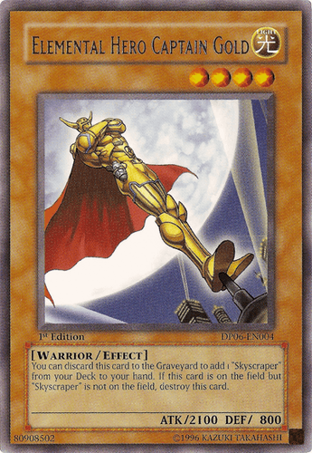 Elemental HERO Captain Gold - DP06-EN004 Rare Unlimited