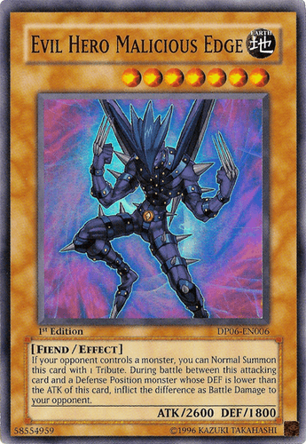Evil HERO Malicious Edge - DP06-EN006 Super Rare Unlimited
