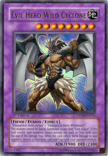 Evil HERO Wild Cyclone - DP06-EN011 Ultra Rare Unlimited