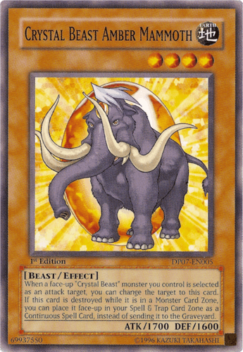 Crystal Beast Amber Mammoth - DP07-EN005 Common 1st Edition