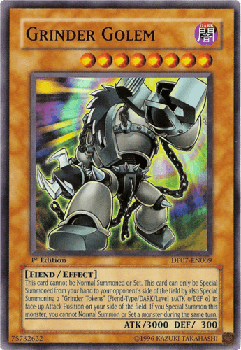 Grinder Golem - DP07-EN009 Super Rare 1st Edition