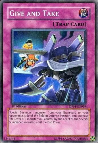 Give and Take - DP08-EN029 Super Rare Unlimited