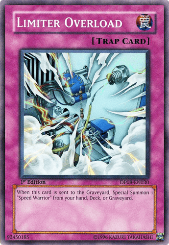 Limiter Overload - DP08-EN030 Super Rare 1st Edition