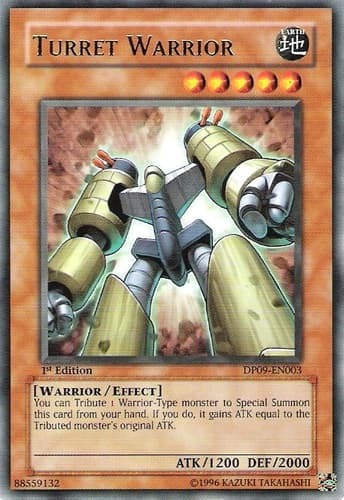 Turret Warrior - DP09-EN003 Rare 1st Edition