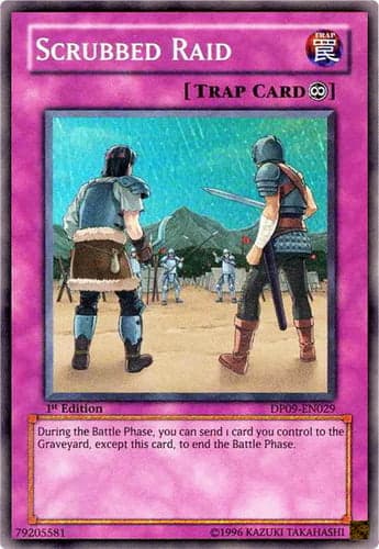 Scrubbed Raid - DP09-EN029 Super Rare 1st Edition