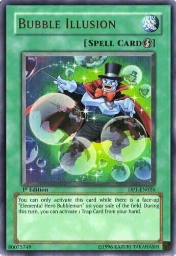 Bubble Illusion - DP1-EN024 Ultra Rare 1st Edition