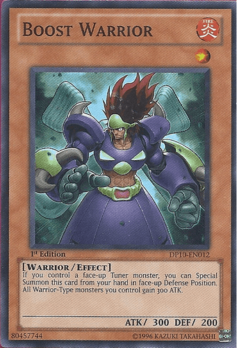 Boost Warrior - DP10-EN012 Super Rare 1st Edition