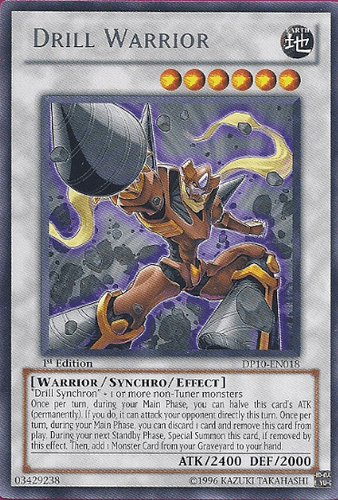 Drill Warrior - DP10-EN018 Rare 1st Edition