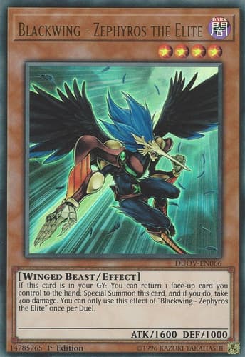 Blackwing - Zephyros the Elite - DP11-EN012 Ultra Rare 1st Edition