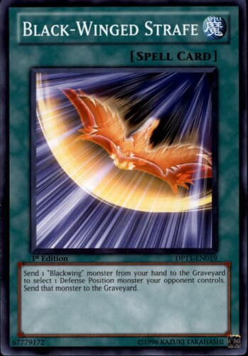 Black-Winged Strafe - DP11-EN019 Common 1st Edition